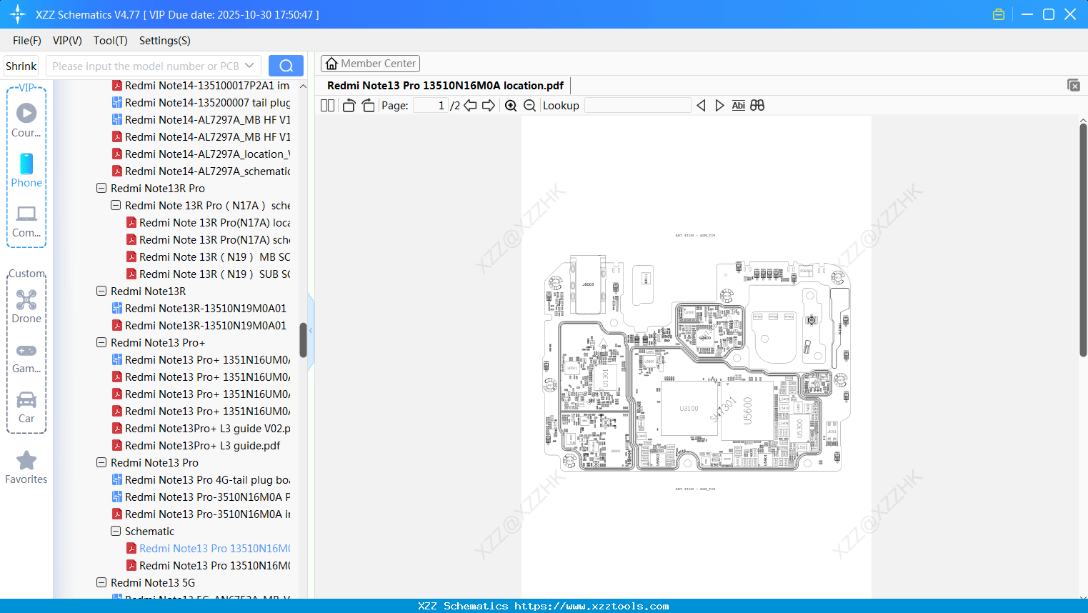 Xiaomi Redmi Note13 Pro 13510N16M0A Location